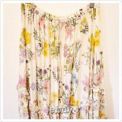 T.n.-o. Spell Et Le Collectif Tsigane Bloom Sauvage Crème Maxi Jupe Large L