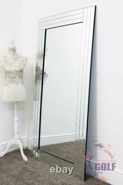 Turino Full Length All Mirror Glass Leaner Wall Mirror 5ft9 X 2ft9 174cm X 85cm