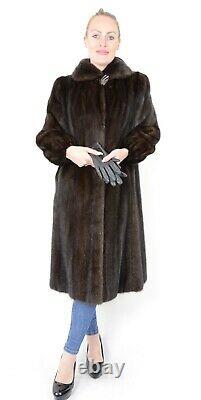 Us2419 Beautiful Farmer Mink Fur Coat Full Lentgh Jacket Taille L Nerzmantel