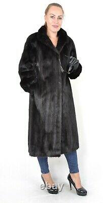 Us2693 Fantastic Mink Fur Coat Veste Pleine Longueur Taille Féminine L Nerzmantel