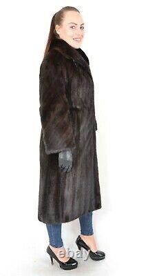 Us2908 Fantastic Farmer Mink Fur Coat Full Length Size L Nerzmantel Pelliccia