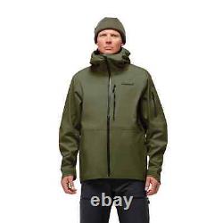 Veste/manteau de ski imperméable NORRONA Lofoten en Gore-Tex, taille Large, vert, neuf avec étiquette, prix de vente conseillé de 549 livres.