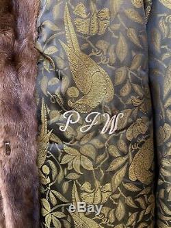 Vintage Alaska Fur Galley Cadrage En Pied Brown Ranch Mink Coat Fur Grand 8 10