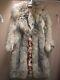 Vintage Coyote Womens Full Length Fur Coat Fox Taille D’hiver Grande