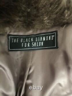 Vintage Longueur Pleine Manteau De Fourrure Par Black Diamond Fur Co