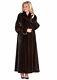 Womens Real Genuine Mink Fur Coat Full Length Size 14 Tourner Les Poignets